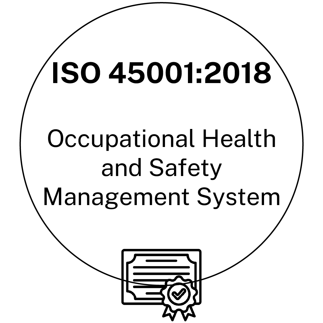 Logo ISO 45001:2018